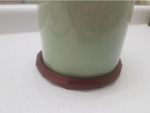 vase bac poly plaque collecte l'eau 3d print model - Mito3D