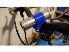 bicicleta manillar puerto carga linterna soporte montaña 3d print model - Mito3D