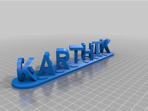 karthik personalizado 3d print model - Mito3D