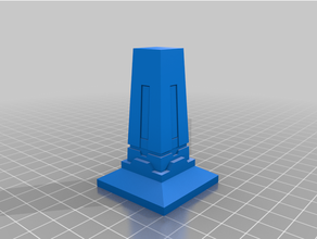 spazio mummia obelisco necron indicatore obiettivo warhammer 40k 3d print model - Mito3D