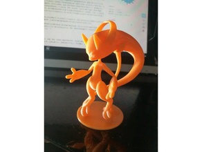 mega mewtwo pokemon 3d print model - Mito3D