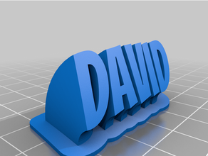 david ambiente personalizado 3d print model - Mito3D