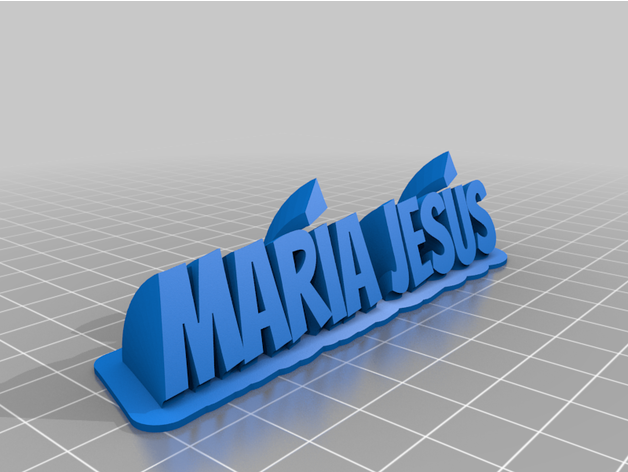 maria jesus bureau personnalisé 3D print model - Mito3D