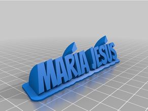 maria jesus masaüstü özelleştirilmiş 3d print model - Mito3D