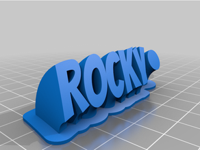 rocky 3d print model - Mito3D