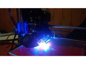 5mm led holder gt2 x-axis carriage 3d print model - Mito3D