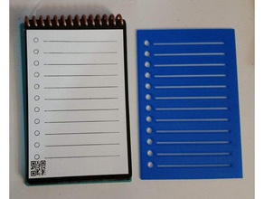 rocketbook mini lista controllo stencil 3d print model - Mito3D