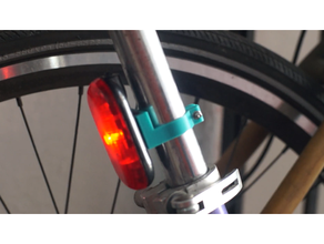 cateye bicycle taillight holder light mount 3d print model - Mito3D