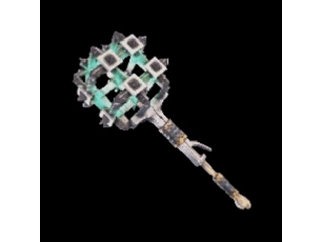 mhw hammer - binder's mace dnd mini miniature prop monster hunter 3D print model - Mito3D