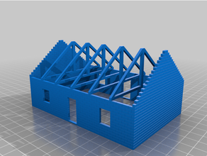 maison en construction architecture scale 3d print model - Mito3D
