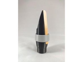 alto saxophone mouthpiece ligature bec creality funk jazz music support sax reed selmer wip 3d print model - Mito3D