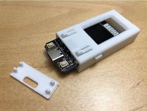 ttgo t-display case enclosure 114 esp32 hiletgo microcontroller 3d print model - Mito3D