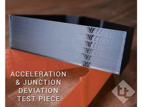 hızlanma junction sapma testi parçası ivme kalibrasyon pislik kavşağına kule 3d print model - Mito3D