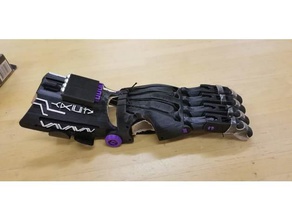 raptor reloaded mano izquierda pulgar pantera negra temática negro habilitar manos ayudando proyecto ayudan ayuda hhp prótesis 3d print model - Mito3D
