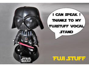 sprechen funko pop stand custom voice starwars cosplay darth vader stehen Halter Buchse star wars 3d print model - Mito3D