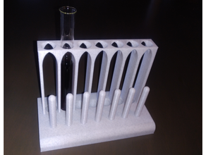 gothic test tube holder regelmäßige Reagenzglas 3d print model - Mito3D