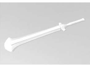 ganondorf's sword 3d print model - Mito3D