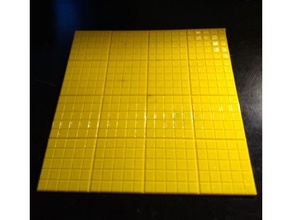 20cm alignment grid craft Schneidebrett 3d print model - Mito3D