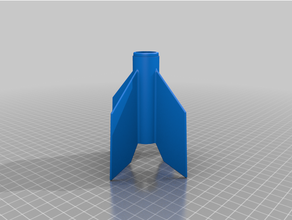 centuri çığlık atan Kartal spartan fin birimi estes model roket 3d print model - Mito3D