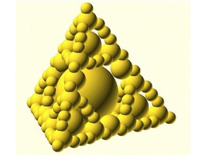 fraktal top tutucu küre piramit 3d esir fidget oyuncak tasarım 3d print model - Mito3D
