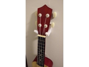 ukulele montaggio parete 3d print model - Mito3D