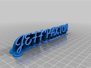 jeff paxton kundengebundene 3d print model - Mito3D
