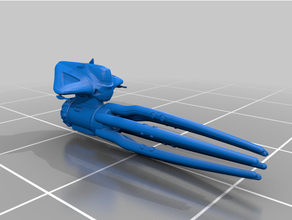 nms squid ship spaceship 3d print model - Mito3D