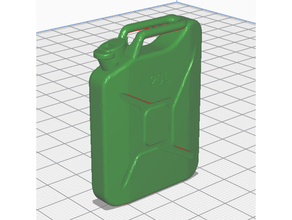 jerrycan fridge magnet 3d print model - Mito3D