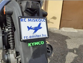 kymco unique license plate holder motorcycle scooter 3d print model - Mito3D