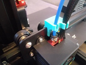 hotend bowden tube câbles titulaire zip liens remix mont clip câble creality ender 3 ender2 ender3 support fil 3d print model - Mito3D