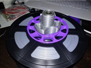 adaptador para carretes filamento grandes grande bobina adattatore carrete titolare porta 3d print model - Mito3D