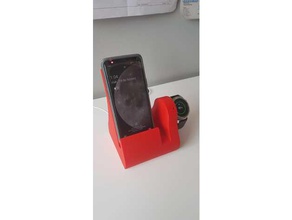 telefon akıllı seyretmek plataform dur şarj cihazı galaxy s9 dişli s3 standı samsung gear smart izle stand 3d print model - Mito3D