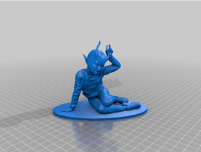 demonio niña 3d print model - Mito3D