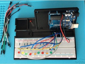 arduino uno mega nano breadboard holder remix electronics prototype prototyping base 3d print model - Mito3D