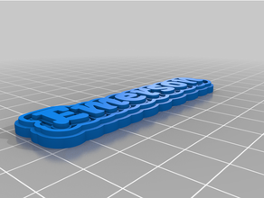 customized multiline tag keychain 3d print model - Mito3D