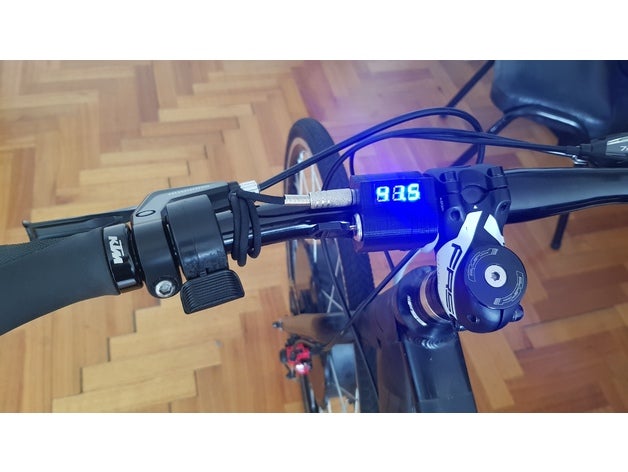 custom ebike starter volt meter 3D print model - Mito3D