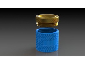 small threaded container 3d print model - Mito3D
