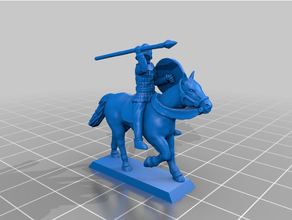 tardo romana cavalleria media 20mm 25mm storico tavolo gioco wargame 3d print model - Mito3D