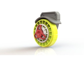 fully 3d-printable caster integrated bearing ball printable print place wheel 3d print model - Mito3D