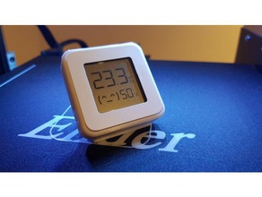 xiaomi mijia digital thermometer hygrometer 2 square version temperature holder thermomtre 3d print model - Mito3D