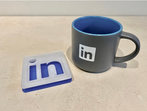 linkedin Achterbahn 3D print model - Mito3D