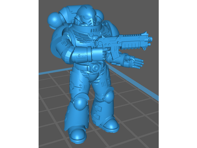 guardia cruce chad warhammer 40k 3D print model - Mito3D