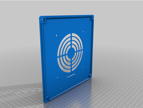lerdge geminus case 80mm fan cover 3d print model - Mito3D