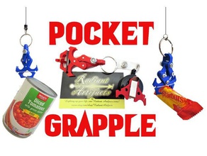 pocket grapple- toy mechanical claw grappling hook batman engineering fidget grapple 3d print model - Mito3D