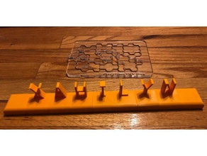 snappables alfabe eğitim araçlarının eğlenceli set 3d harfler masa oyuncağı eğitici oyuncak mektuplar tabela etiket 3d print model - Mito3D