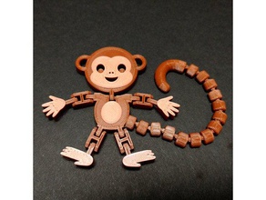 flexi articulated monkey animal articulated articulation cute flexi flexible jungle monkey