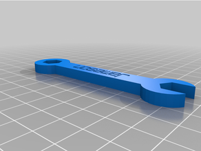 customized wrench text sides 3d print model - Mito3D