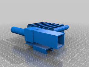 nerf mini rocket launcher 3d print model - Mito3D