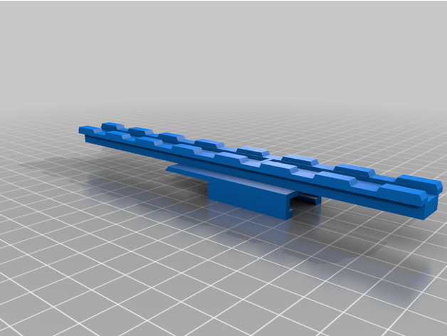 nerf rail extender 3D print model - Mito3D