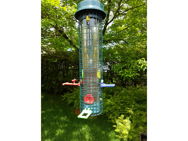 squirrel buster bird feeders upgrades birdfeeder birds feeder 3D print model - Mito3D